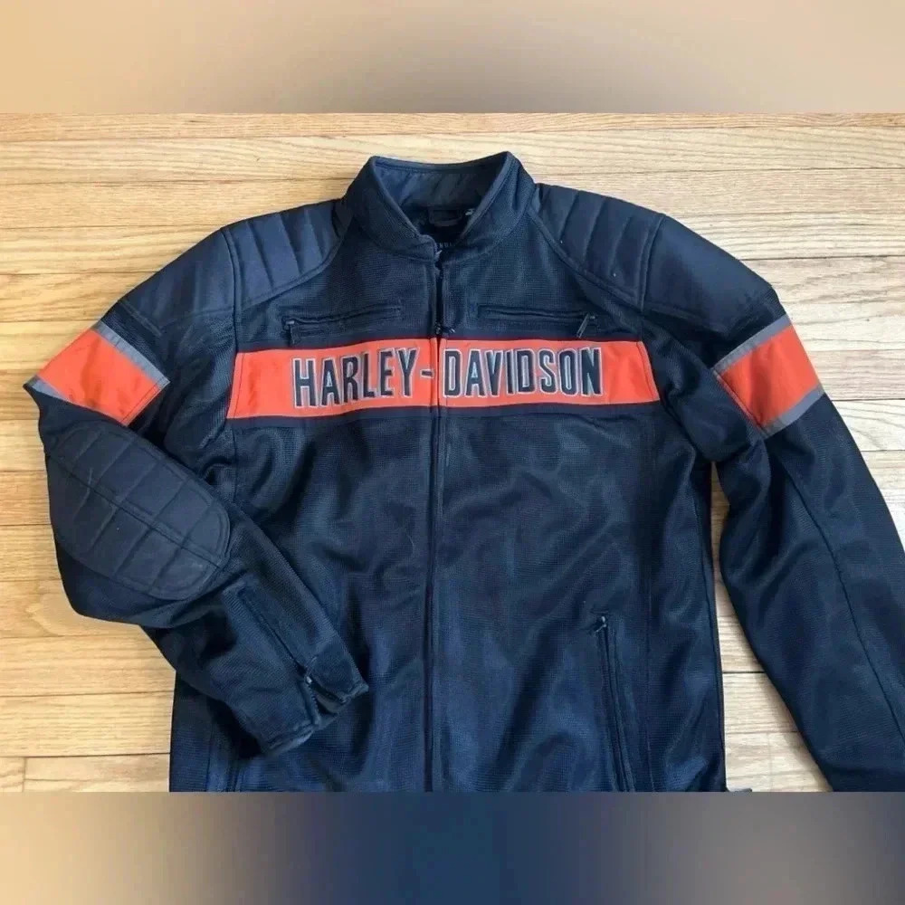 Harley Davidson motorcycle riding jacket Large Tall LT Harley-Davidson​ - Picture 5 of 11